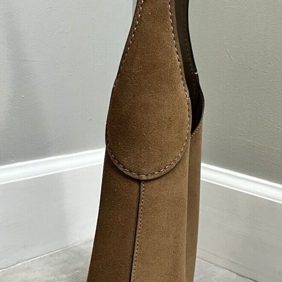 Coach Brown Suede Tote Bag - Picture 6 of 11